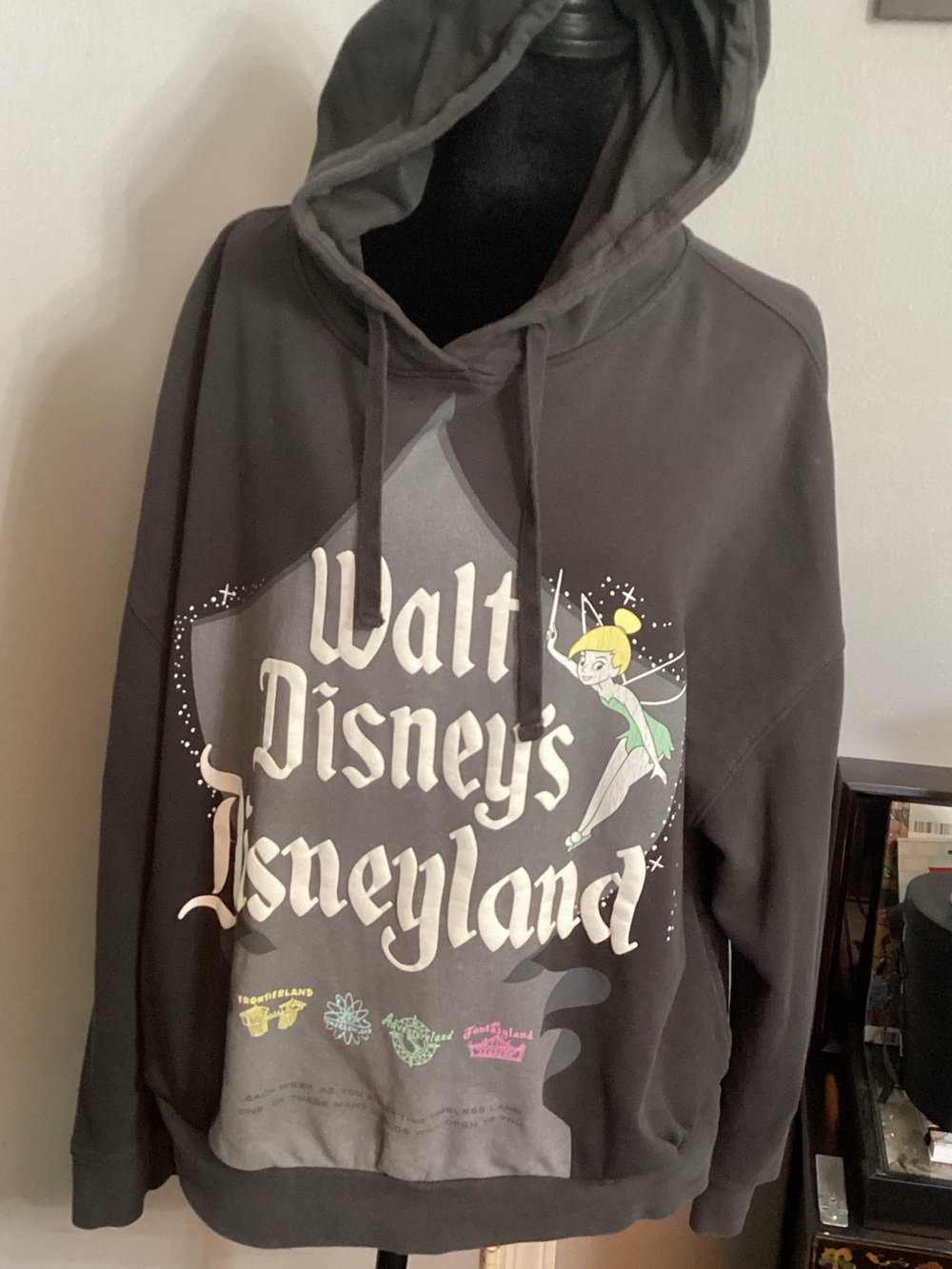 Disney Black Tinker Bell Graphic Hoodie